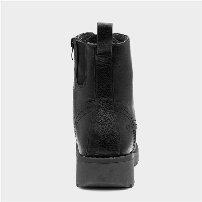 Heavenly Feet Ingrid Womens Black Lace Up Boot-183015 | Shoe Zone