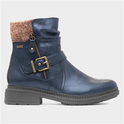 Wyoming Womens Navy Zip Up Boot