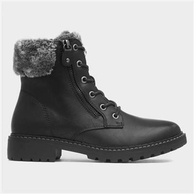 Chile Womens Black Ankle Boot