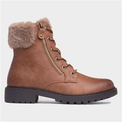 Chile Womens Tan Ankle Boot