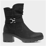 Relife Sonya Womens Black Heeled Boot (Click For Details)