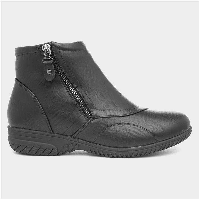 Cushion Walk Stacey Womens Black Ankle Boot