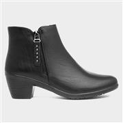 Cushion Walk Bridget Womens Black Heeled Boot (Click For Details)