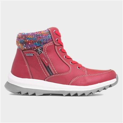 Buttermere Womens Red Ankle Boot