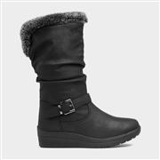 Softlites Jenny Womens Black Faux Fur Lined Boot (Click For Details)