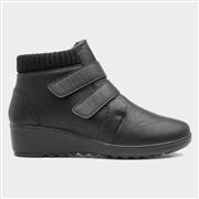 Softlites Janet Womens Black Easy Fasten Boot (Click For Details)