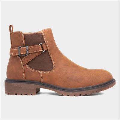 Brown tan ankle boots womens hotsell