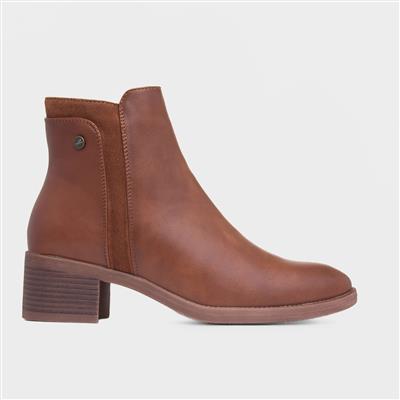 Susannah Womens Tan Ankle Boot