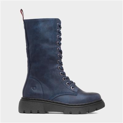 Nomad Womens Navy Calf Boot