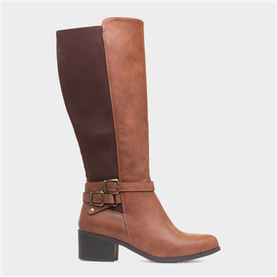 Michelle Womens Tan Knee High Boot