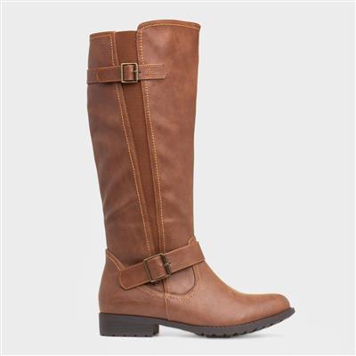 Marcy Womens Tan Knee High Boot