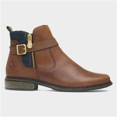 Antistress Womens Chestnut Leather Boot