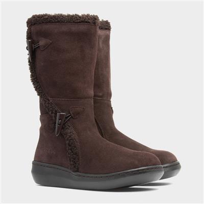 Rocket Dog Slope Womens Brown Leather Boot-189606 | Shoe Zone