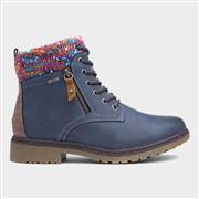 Lunar Jalapeno Womens Blue Ankle Boot (Click For Details)