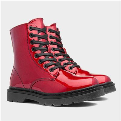 Heavenly Feet Justina Womens Red Glitter Boot-189717 | Shoe Zone