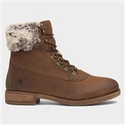 Hush Puppies Effie Womens Brown Leather Boot (Click For Details)