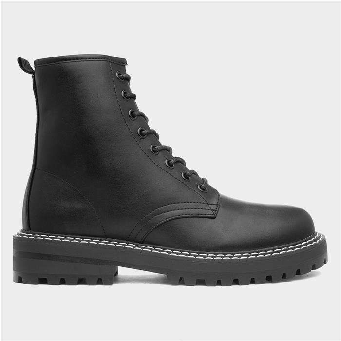 Female black 2024 combat boots