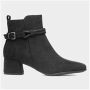 Marco Tozzi Comb Womens Black Block Heel Boot (Click For Details)