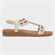 Lunar Arraso Womens Beige Diamante Sandal (Click For Details)