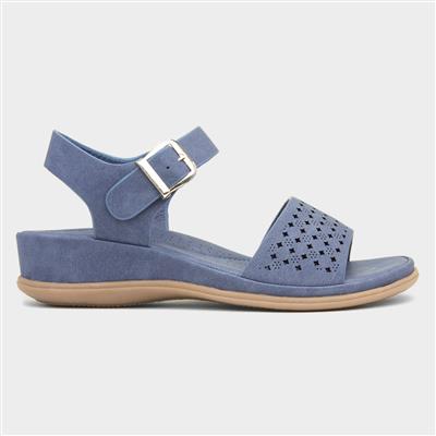 Lilley & Skinner Haiti Womens Blue Strappy Sandal-19013 | Shoe Zone