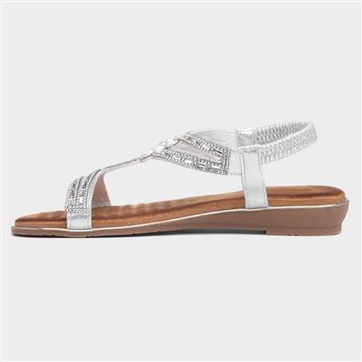 Lilley & Skinner Langkawi Womens Silver Sandal-191245 | Shoe Zone