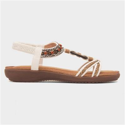 Grenada Womens White Sandal