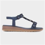 Lilley & Skinner Cyprus Womens Navy Flower Sandal (Click For Details)