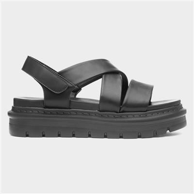 Litesoles Fallon Black Chunky Sandal