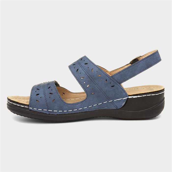 Cushion Walk Meryl Womens Navy Sandal-193003 | Shoe Zone