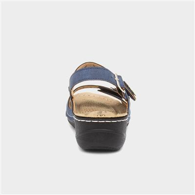 Cushion Walk Meryl Womens Navy Sandal-193003 | Shoe Zone