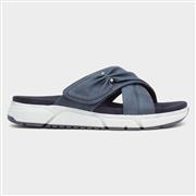 Relife Shannon Womens Navy Cross Over Mule Sandal (Click For Details)