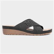 Comfy Steps Antalya Womens Black Mule Sandal (Click For Details)