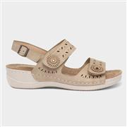 Cushion Walk Meryl Womens Beige Wedge Sandal (Click For Details)