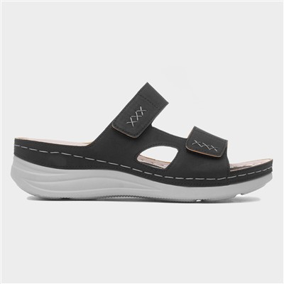 Andorra Womens Black Mule Sandal