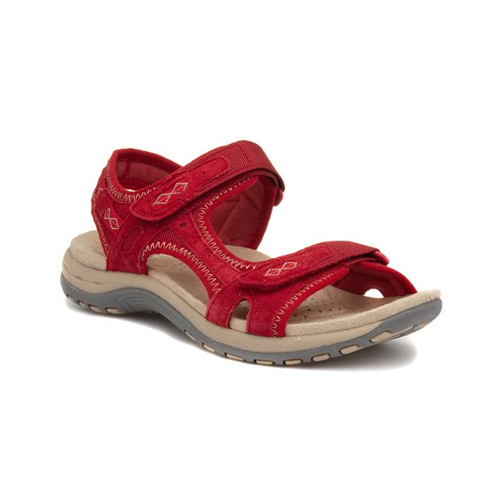 Earth Spirit Frisco Womens Red Sandal 19367 Shoe Zone