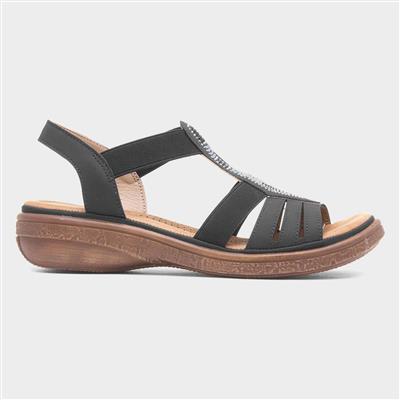 Selina Womens Black Sandal