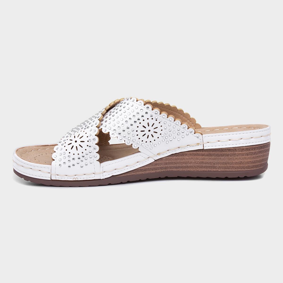 shoe zone white sandals