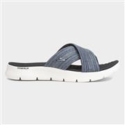 Skechers Go Walk Flex Impressed Womens Navy Sandal (Click For Details)