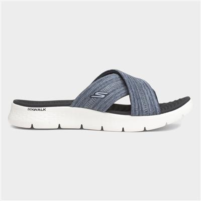 Go Walk Flex Impressed Womens Navy Sandal