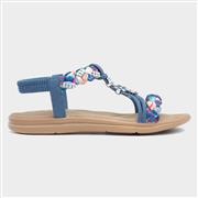 Lilley Simone Womens Blue Ribbon Twist Sandal (Click For Details)