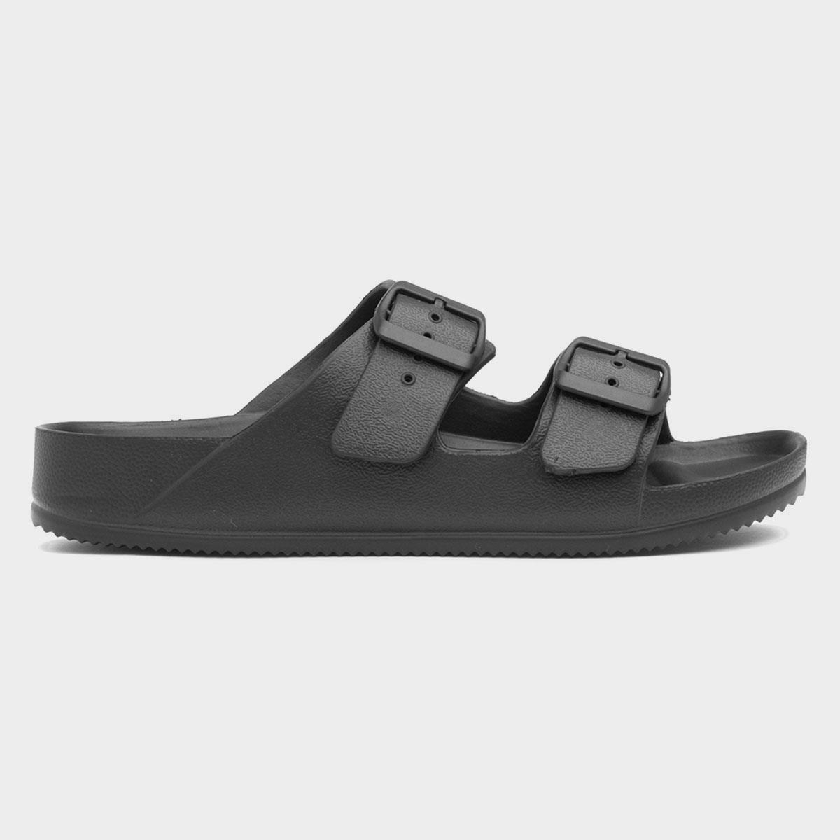 Womens black clearance buckle sandals