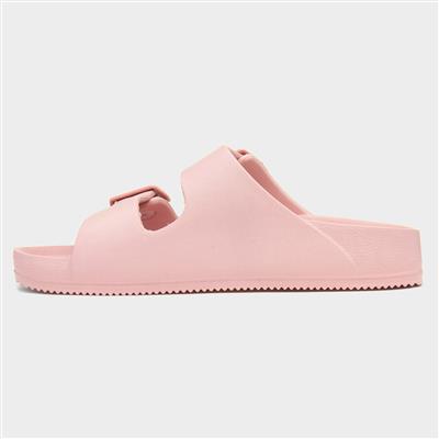 Shelly Womens Pink Double Buckle Sandal-19858 | Shoe Zone