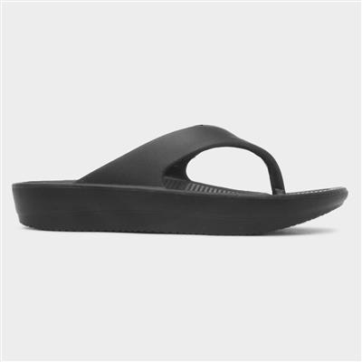 Shar Womens Black Toe Post EVA Sandal