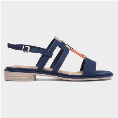 Womens Navy Sandals