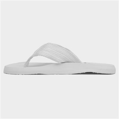 Rocket Dog Adios Womens White Webbing Flip Flop-199492 | Shoe Zone