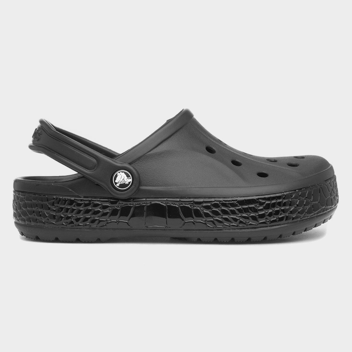 Crocs Bayaband Womens Black EVA Clog-199796 | Shoe Zone