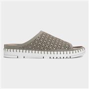 Lotus Milos Womens Grey Sequin Sandal (Click For Details)