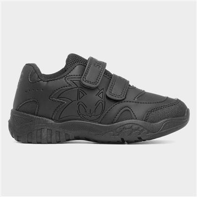 Riden Kids Black School Shoe