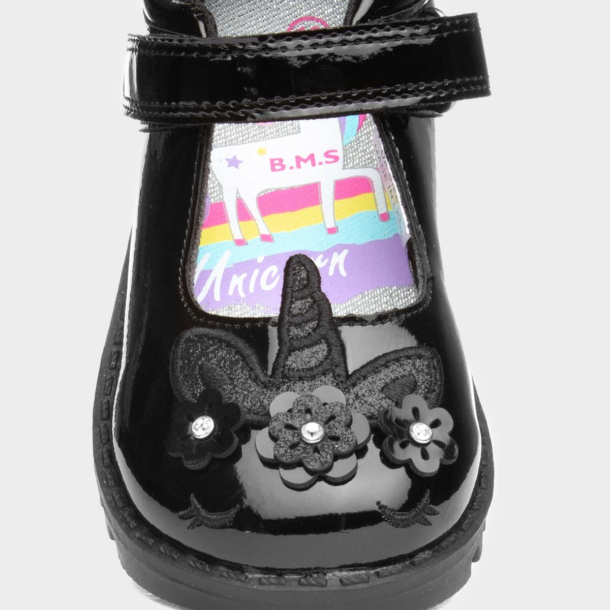 Girls unicorn best sale school shoes