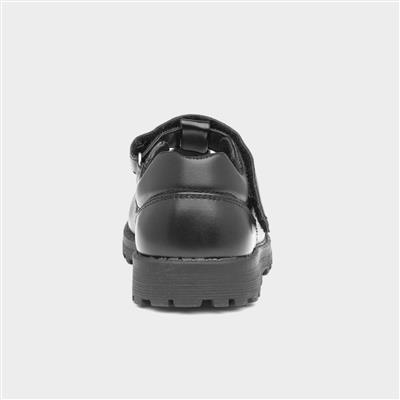 Walkright Girls Black T-Bar School Shoe-202039 | Shoe Zone